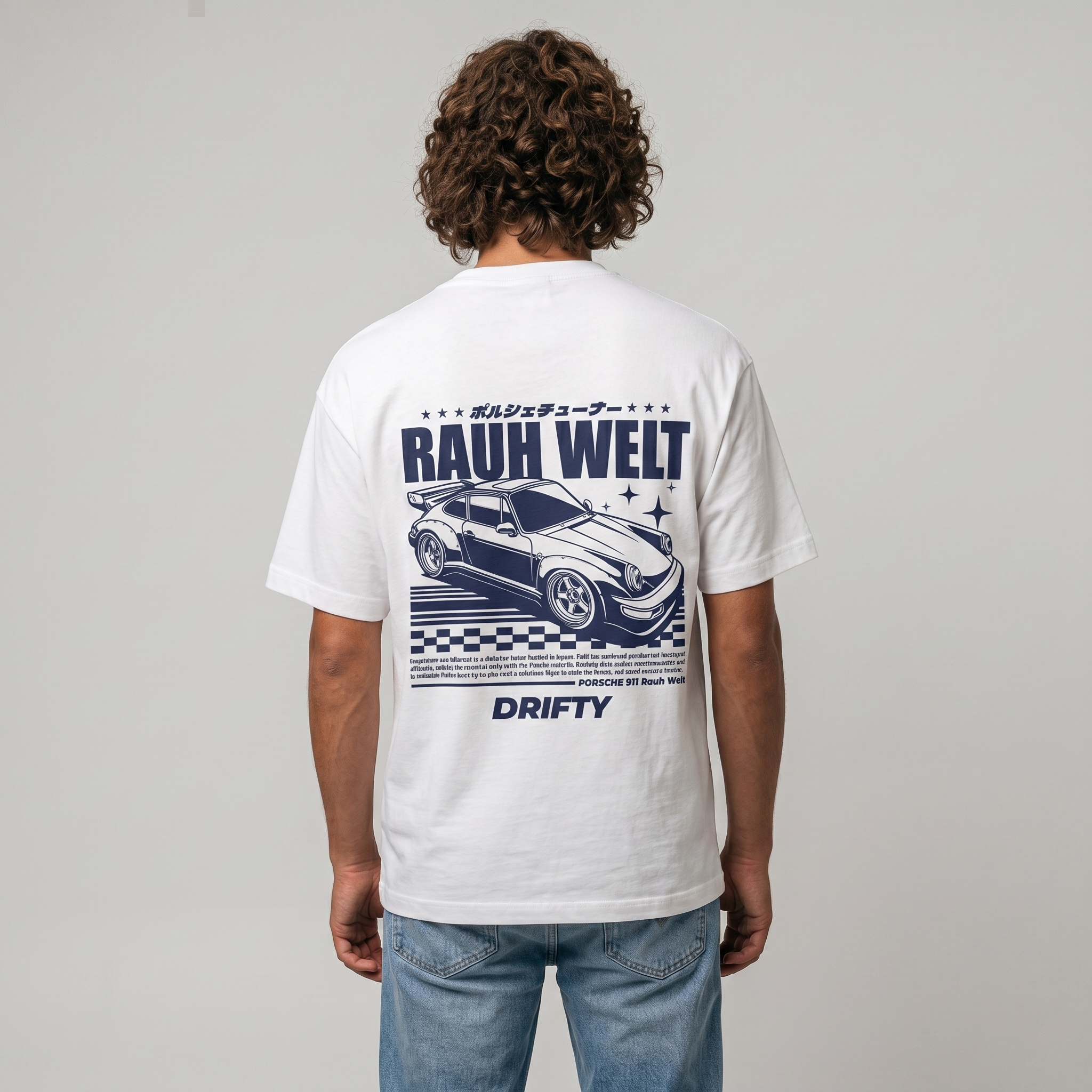 Rauh Welt Porsche Racing Graphic Tee — Vintage JDM Car Shirt