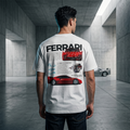 Ferrari F40 Heritage Tee — Retro Spec-Sheet Supercar Graphic